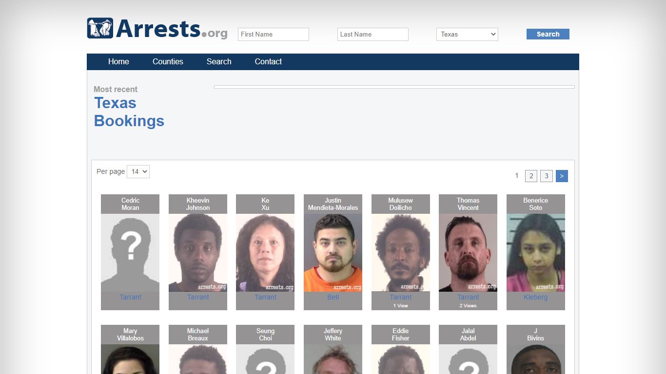Texas Arrests and Inmate Search